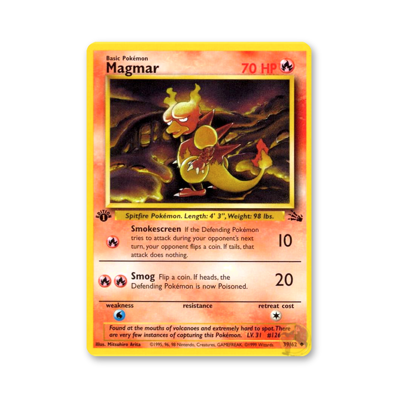 Magmar - 39/62 (Fossil 1st Edition)
