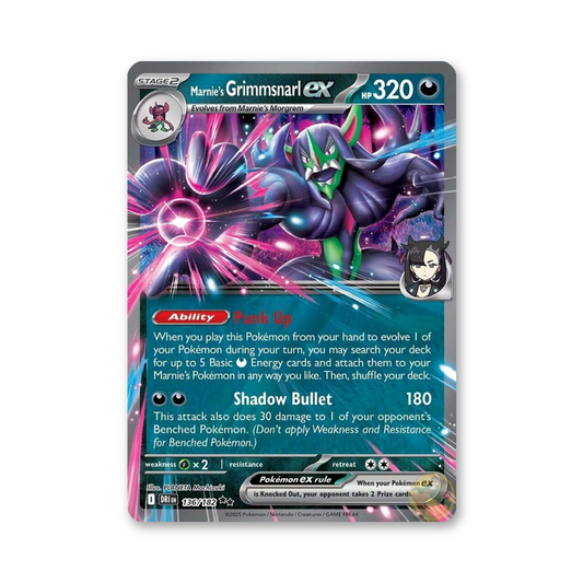 Marnie's Grimmsnarl ex - 136/182 (Destined Rivals)