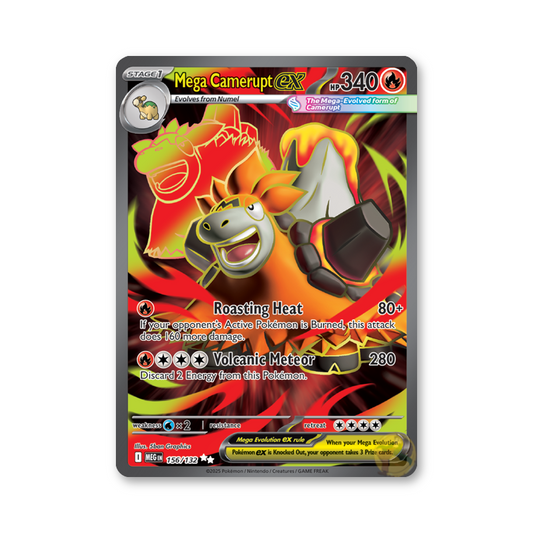 Mega Camerupt ex - 156/132 (Mega Evolution Base Set)