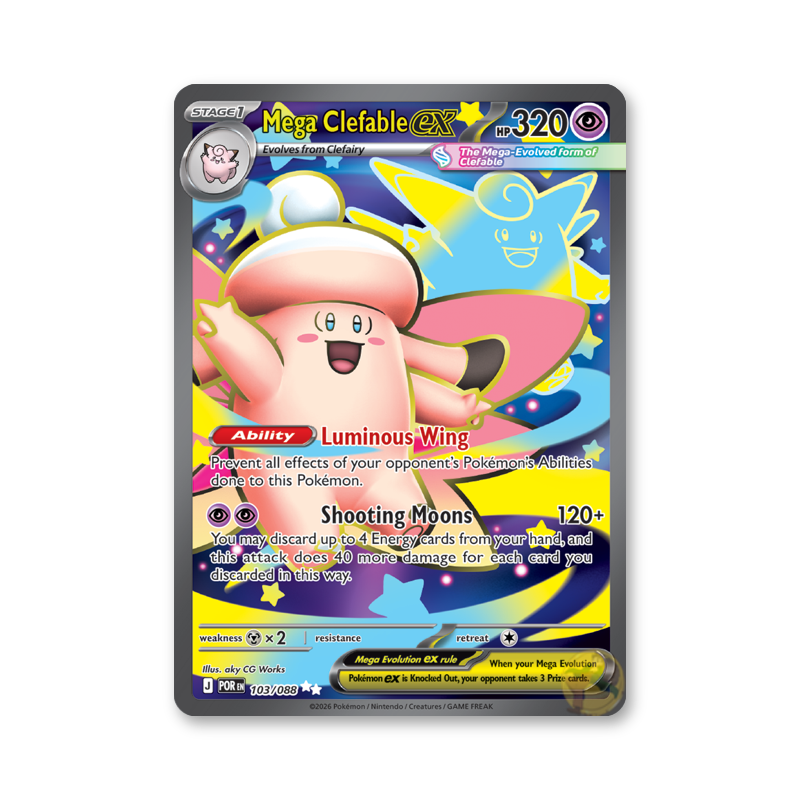 Mega Clefable ex - 103/088 (Perfect Order)