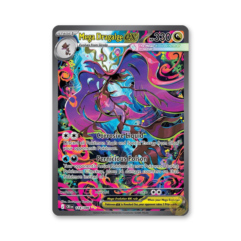Mega Dragalga Ex - 118/086 (Chaos Rising)