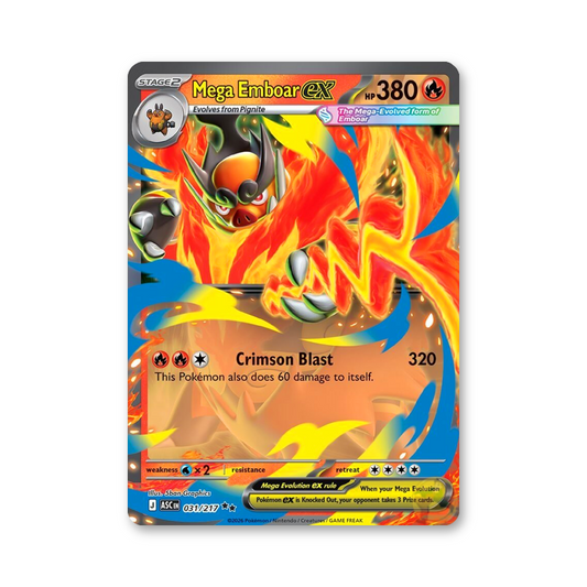 Mega Emboar ex - 031/217 (Ascended Heroes)