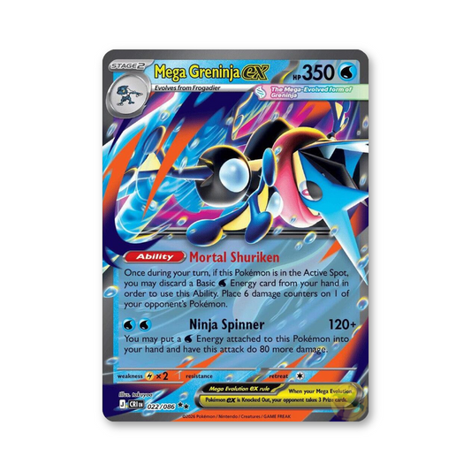 Mega Greninja ex - 022/086 (Chaos Rising)