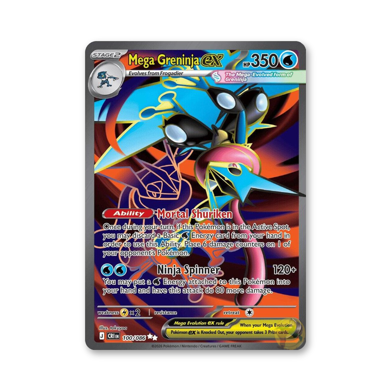 Mega Greninja ex - 100/086 (Chaos Rising)