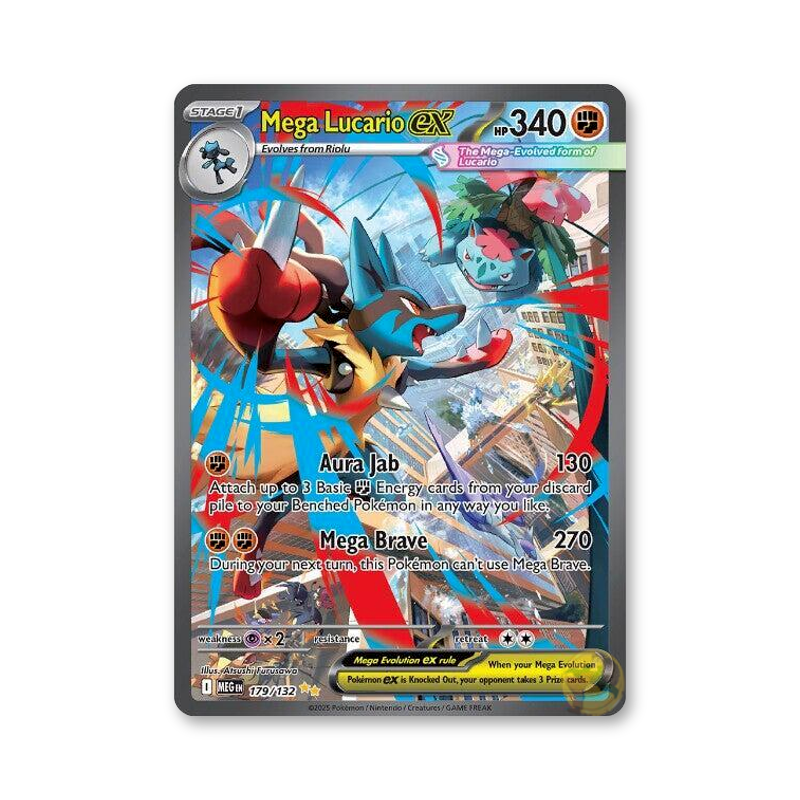 Mega Lucario ex - 179/132 (Mega Evolution)