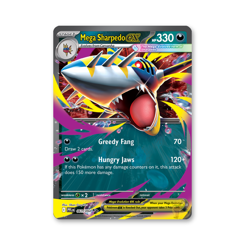 Mega Sharpedo ex - 061/094 (Phantasmal Flames)