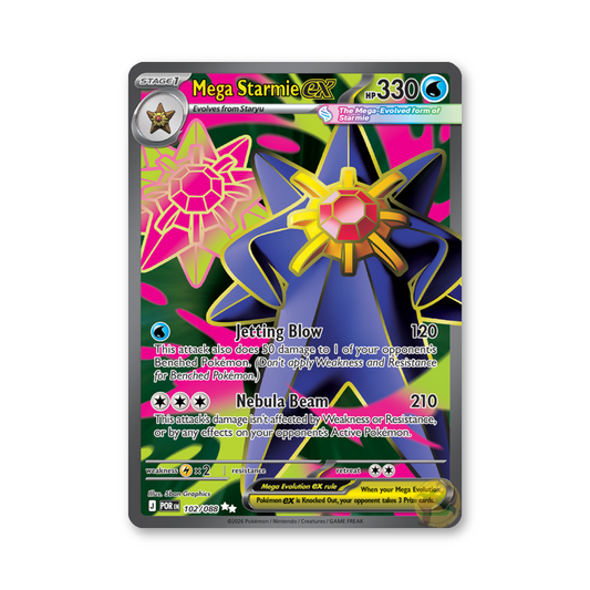 Mega Starmie ex - 102/088 (Perfect Order)