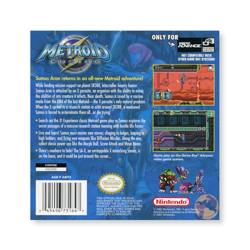 Metroid Fusion (Nintendo Game Boy Advance)