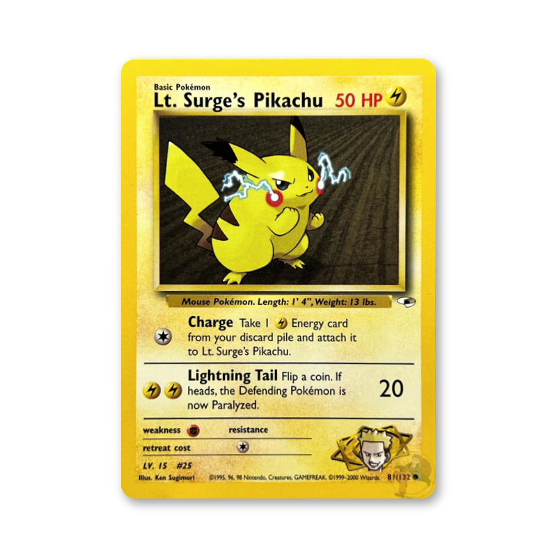 Lt. Surge's Pikachu - 81/132 (Gym Heroes)