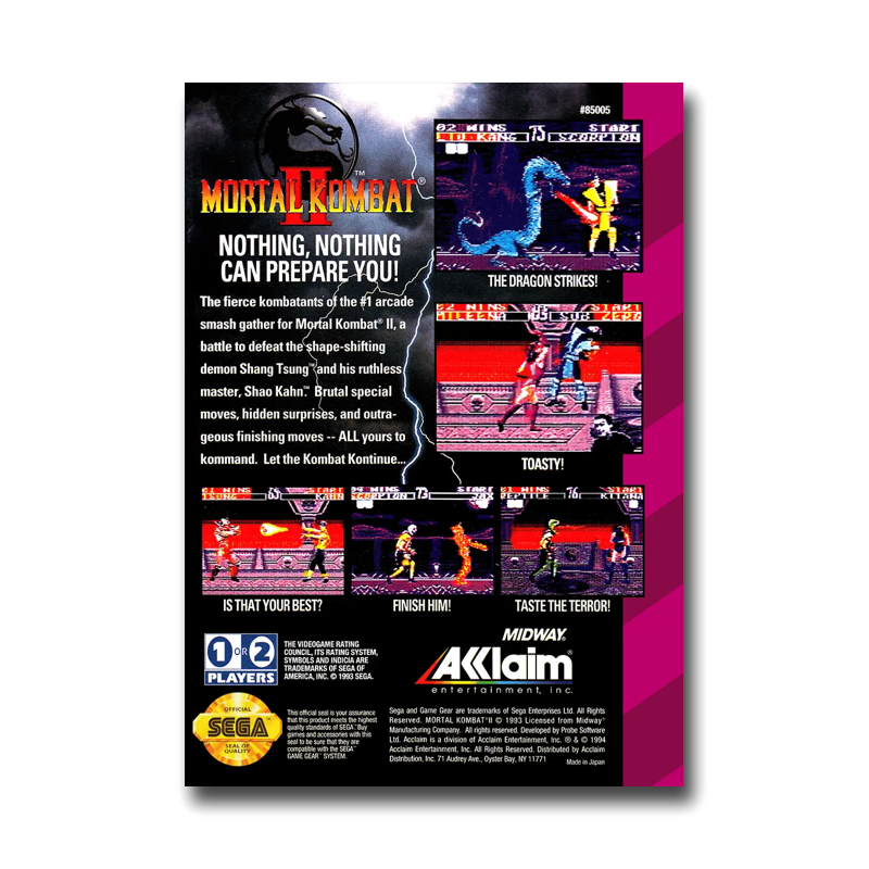 Mortal Kombat II (Sega Game Gear)