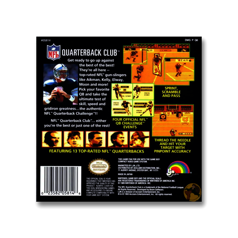 NFL Quarterback Club (Nintendo Game Boy)