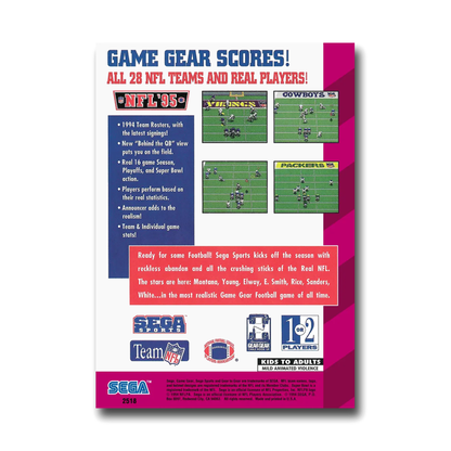 NFL '95 (Sega Game Gear)