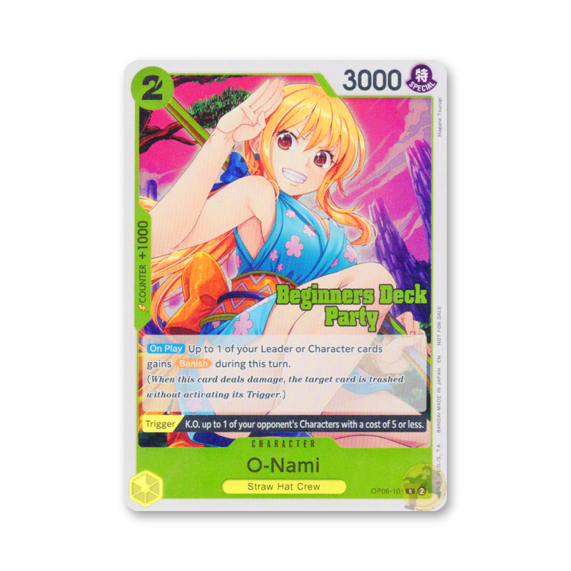 O-Nami (Beginners Deck Party [ST-23] - [ST-28] Participation Pack) - OP06-101 (One Piece Promotion Cards)