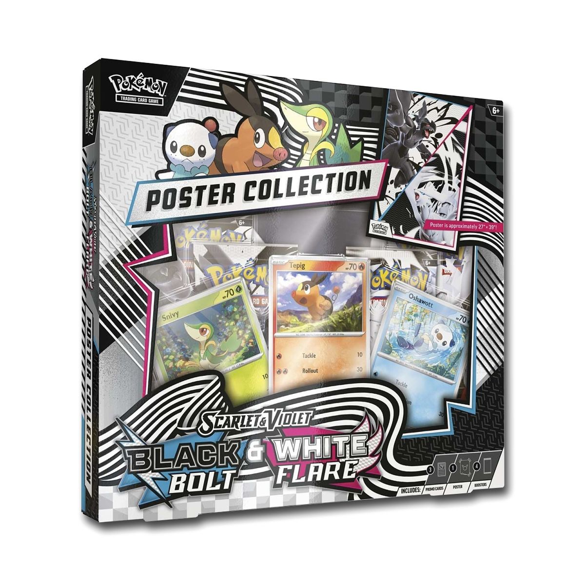 Pokémon TCG: Scarlet & Violet - Black Bolt & White Flare Poster Collection