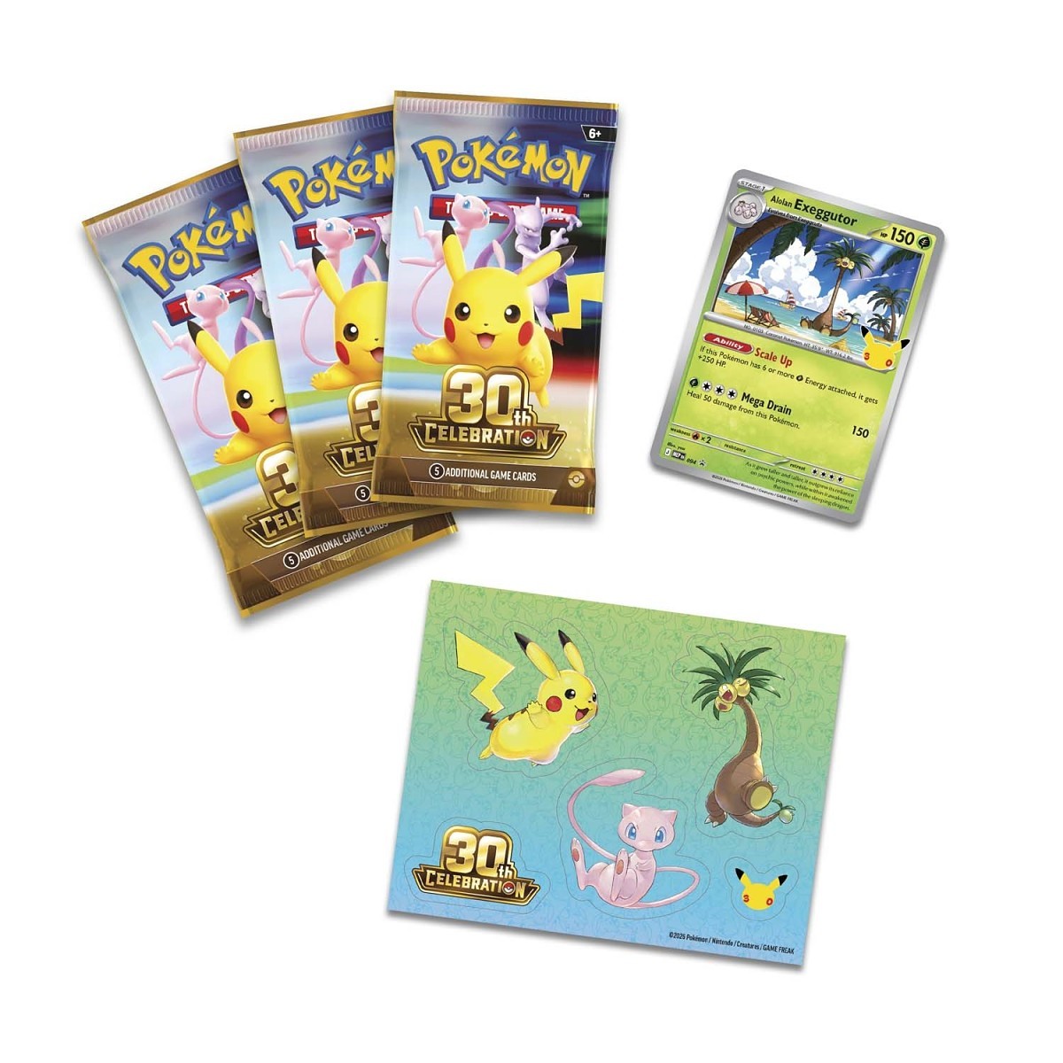 Pokemon TCG: Mega Evolution - 30th Celebration Tech Sticker Collection