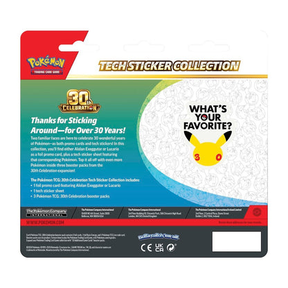 Pokemon TCG: Mega Evolution - 30th Celebration Tech Sticker Collection