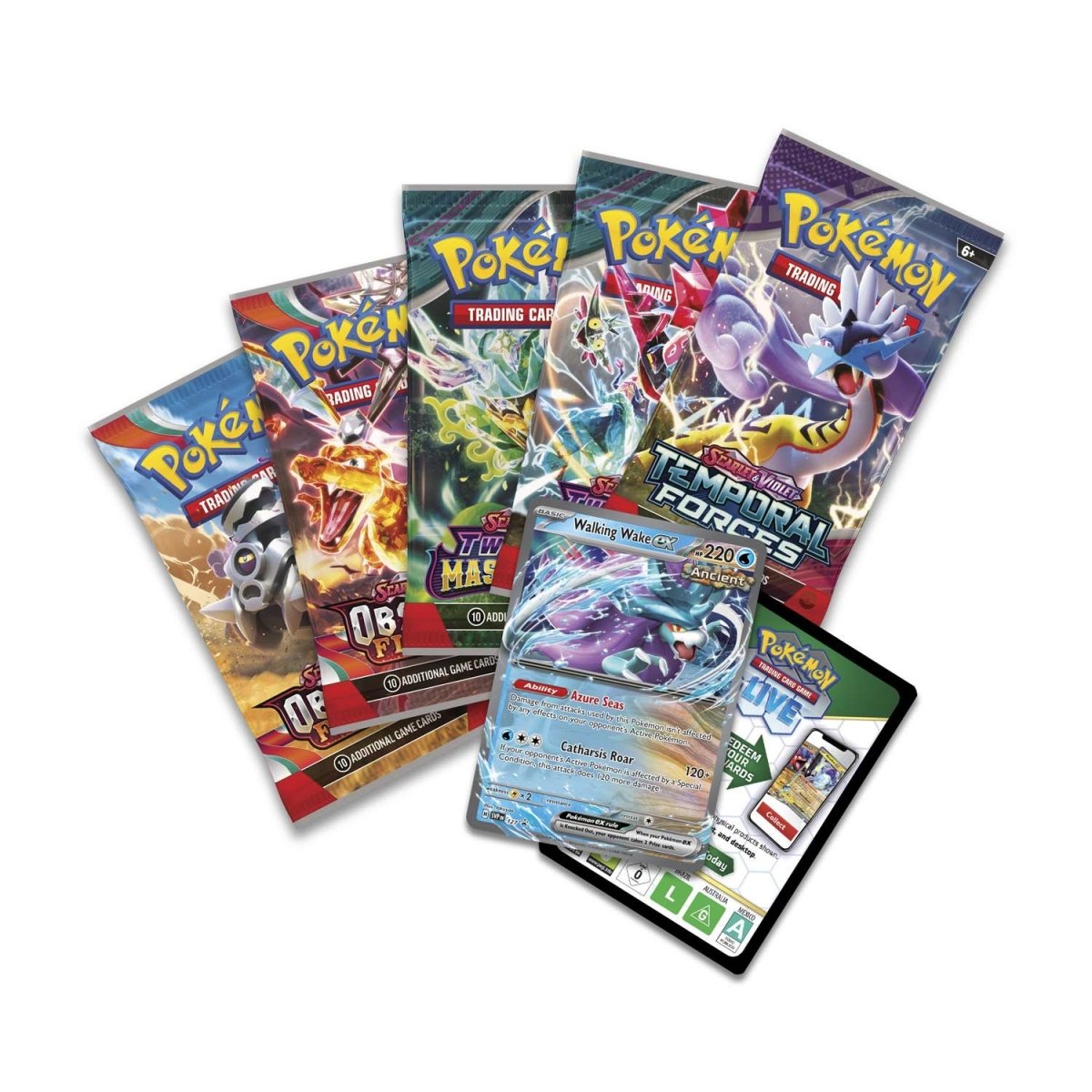 Pokémon TCG: Scarlet & Violet - Paradox Clash Tin (Walking Wake ex)