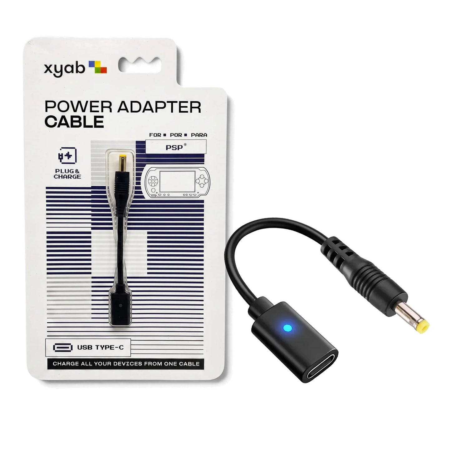 XYAB - PlayStation Portable to USB Type-C Power Adapter Cable