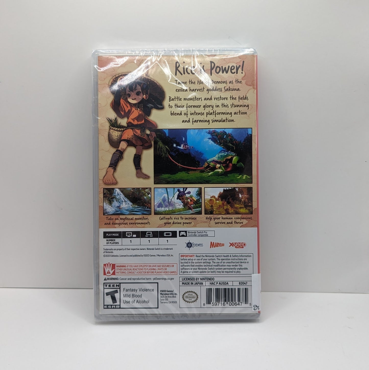 Sakuna: Of Rice and Ruin (Nintendo Switch, 2020)