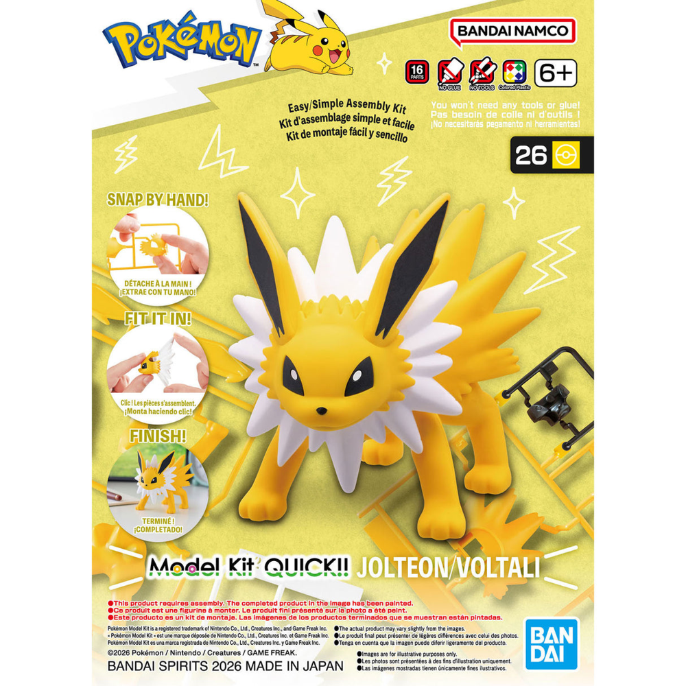 Pokémon Quick! #26 - Jolteon Model Kit (Bandai Spirit)
