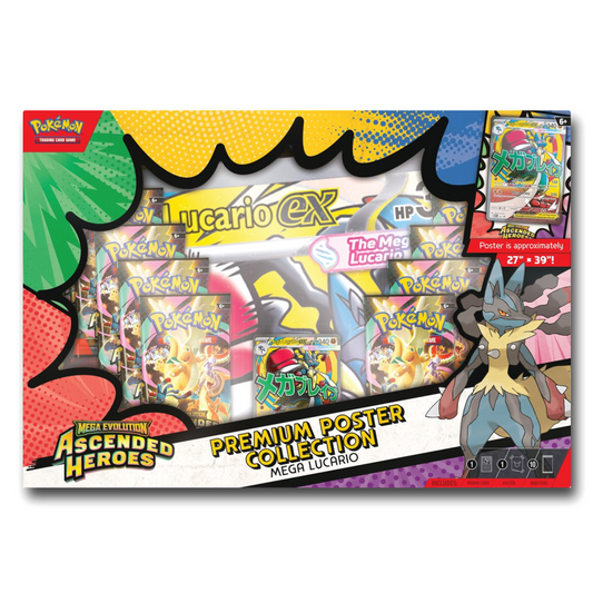 Pokemon TCG: Mega Evolution - Ascended Heroes Premium Poster Collection