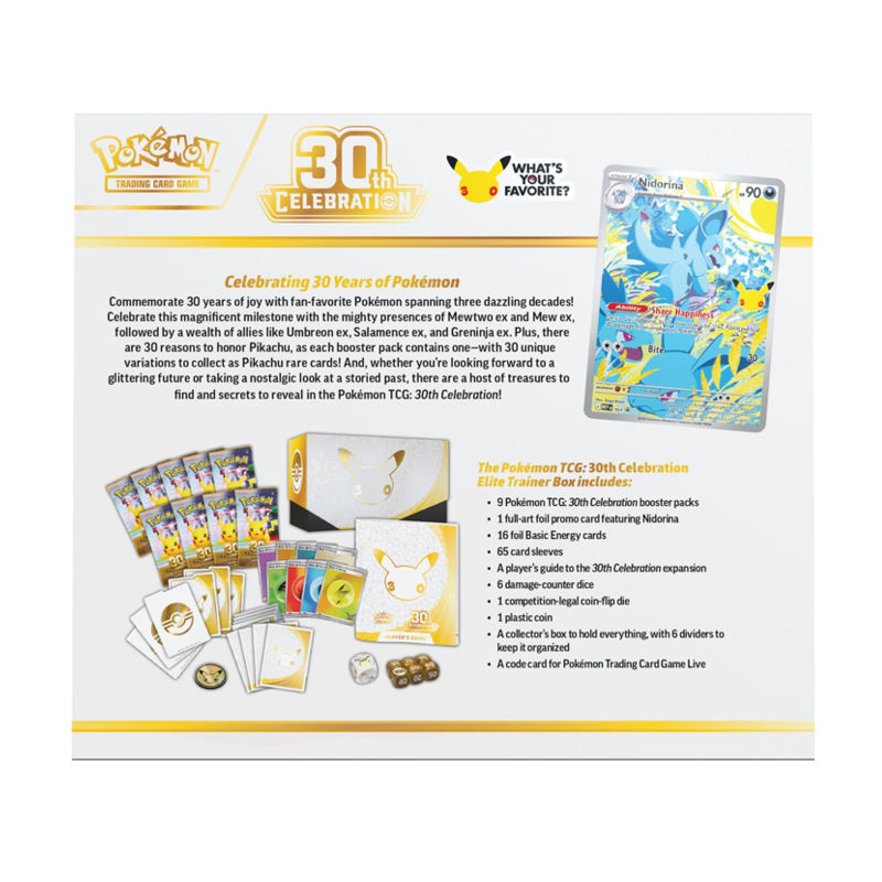 Pokemon TCG: Mega Evolution - 30th Celebration Elite Trainer Box