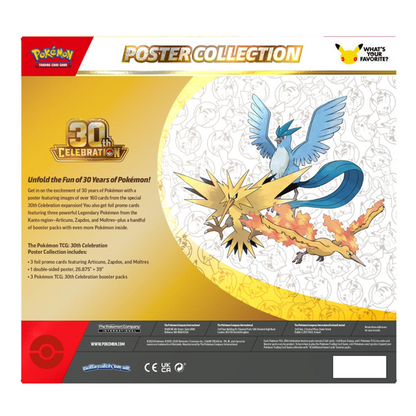 Pokémon TCG: Mega Evolution - 30th Celebration Poster Collection