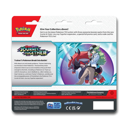 Pokémon TCG: Scarlet & Violet - Journey Together Three Pack Blister (Styles May Vary)