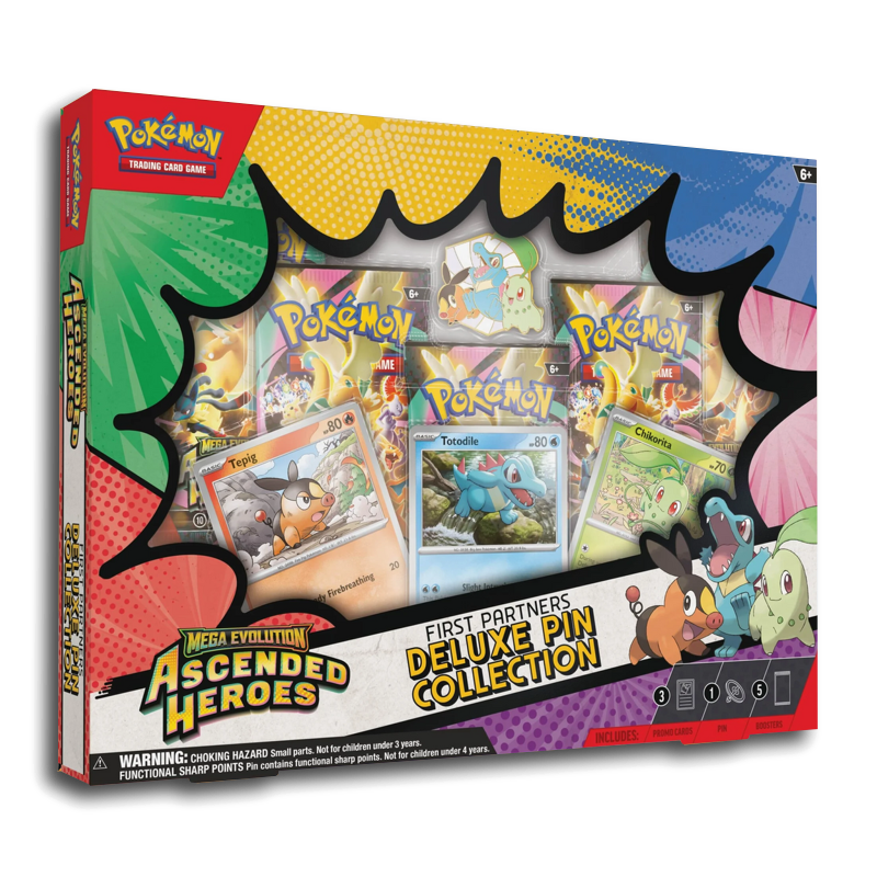 Pokémon TCG: Mega Evolution - Ascended Heroes First Partners Deluxe Pin Collection [In-Store Only Apr. 3rd]