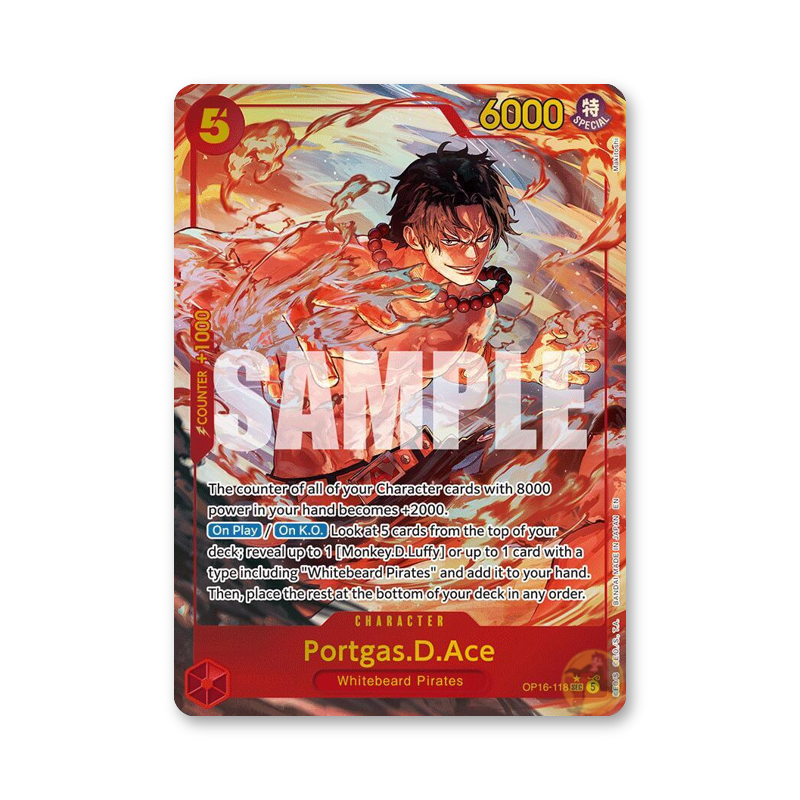 Portgas.D.Ace (Alternate Art) - OP16-118 (The Time of Battle)