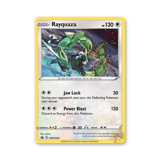 Rayquaza
- SWSH029 (Sword & Shield Promo Cards)