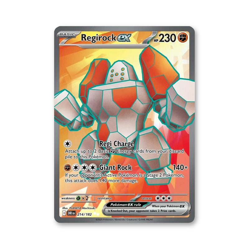 Regirock ex - 214/182 (Destined Rivals)