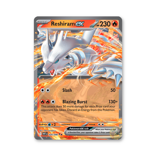 Reshiram ex - 020/086 (White Flare)