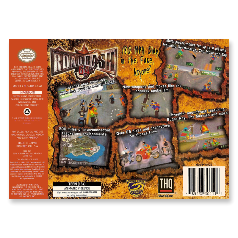 Road Rash 64 (Nintendo 64)