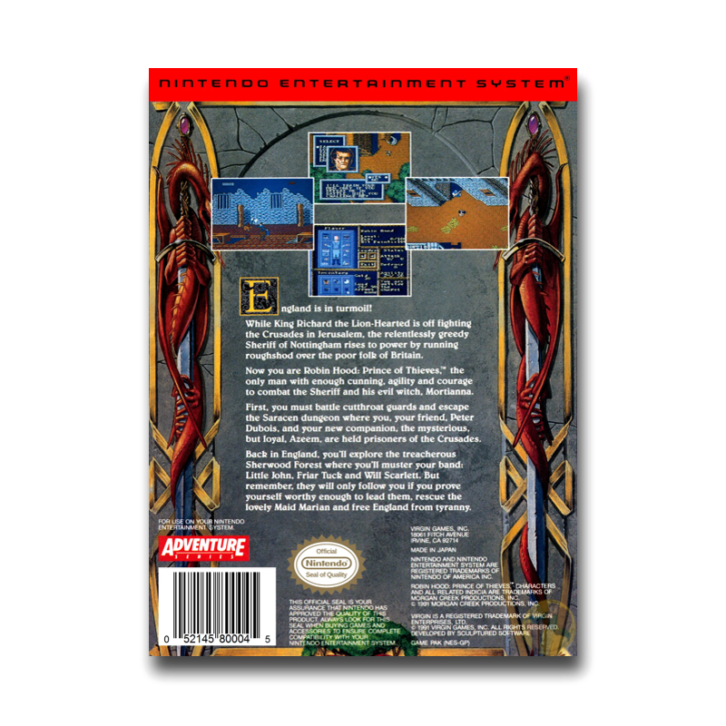 Robin Hood: Prince of Thieves (Nintendo NES)