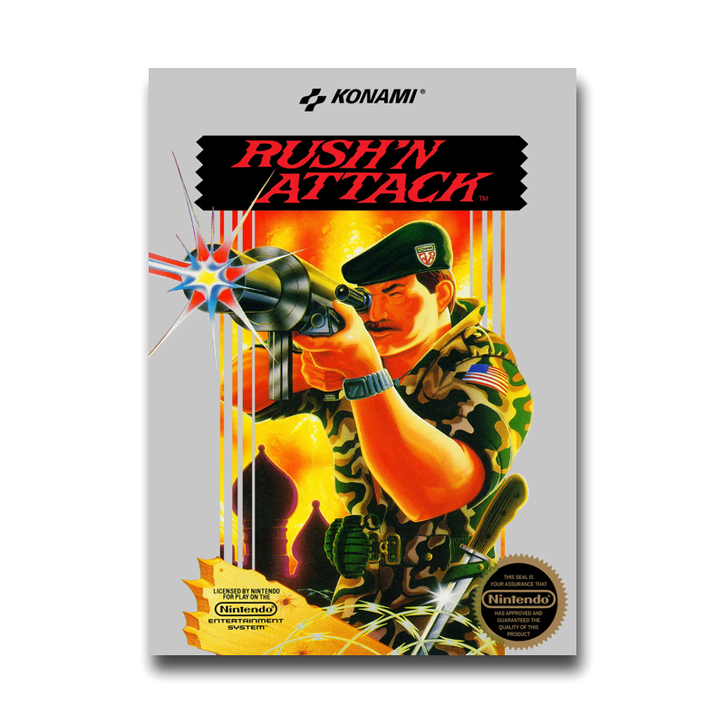 Rush'n Attack [5 Screw] (Nintendo NES)