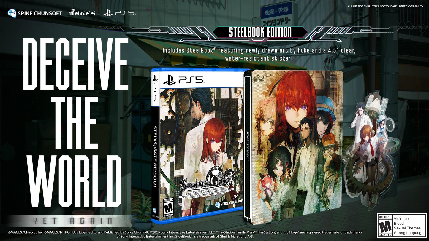 STEINS;GATE RE:BOOT [Steelbook Edition] (PlayStation 5) [PREORDER]