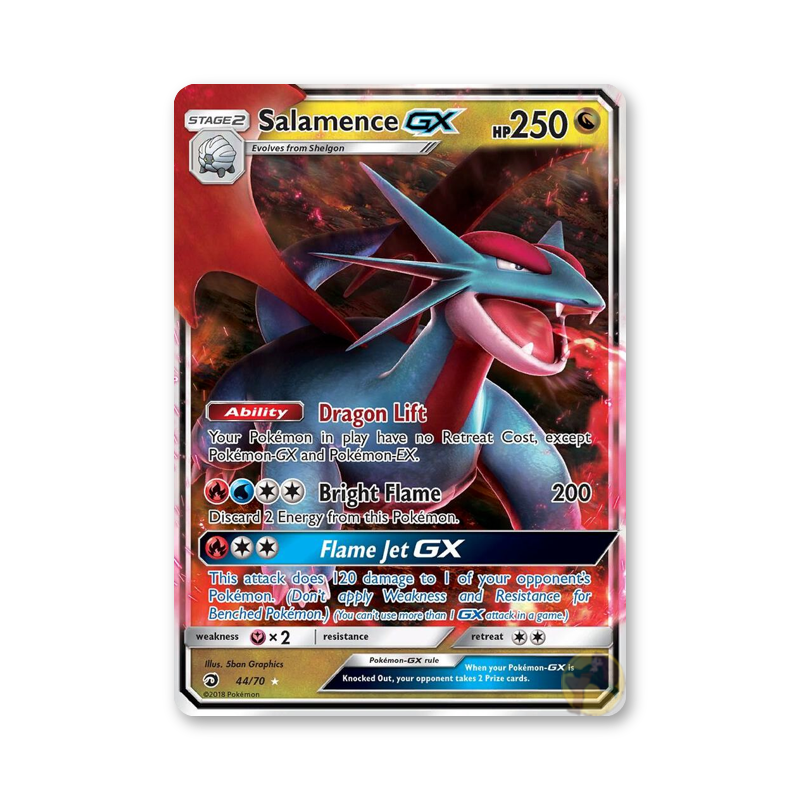 Salamence GX - 44/70 (Dragon Majesty)