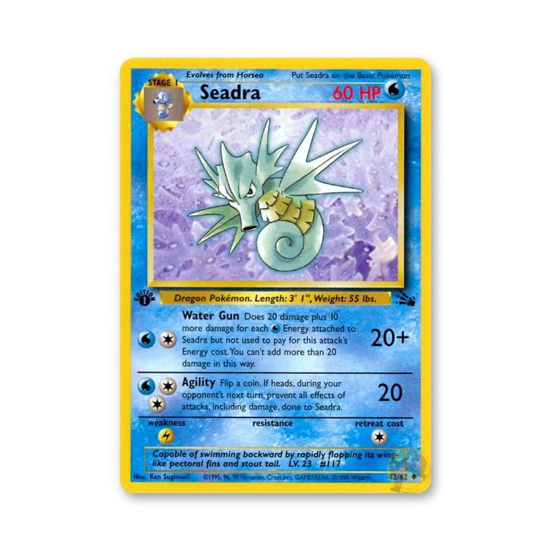 Seadra (1st Edition) - 42/62 (Fossil)