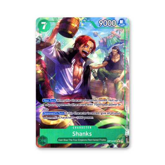 Shanks (Alternate Art) - OP14-027 (The Azure Sea's Seven)