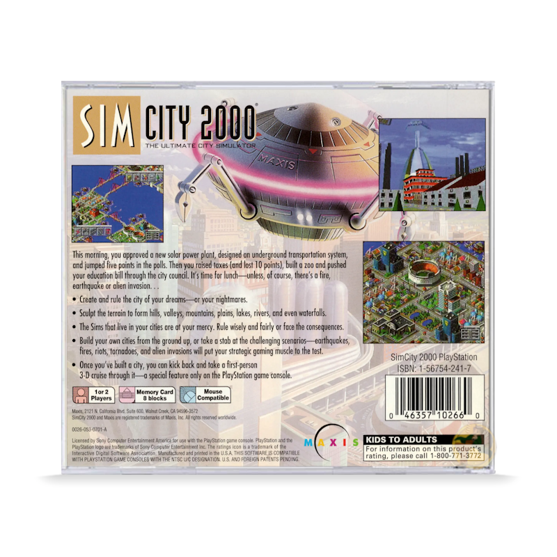 SimCity 2000 [Greatest Hits] (PlayStation 1)