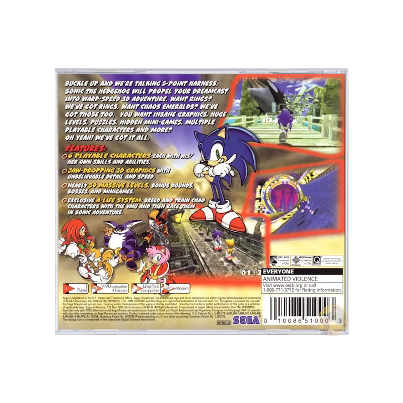 Sonic Adventure [Sega All Stars] (Sega Dreamcast)