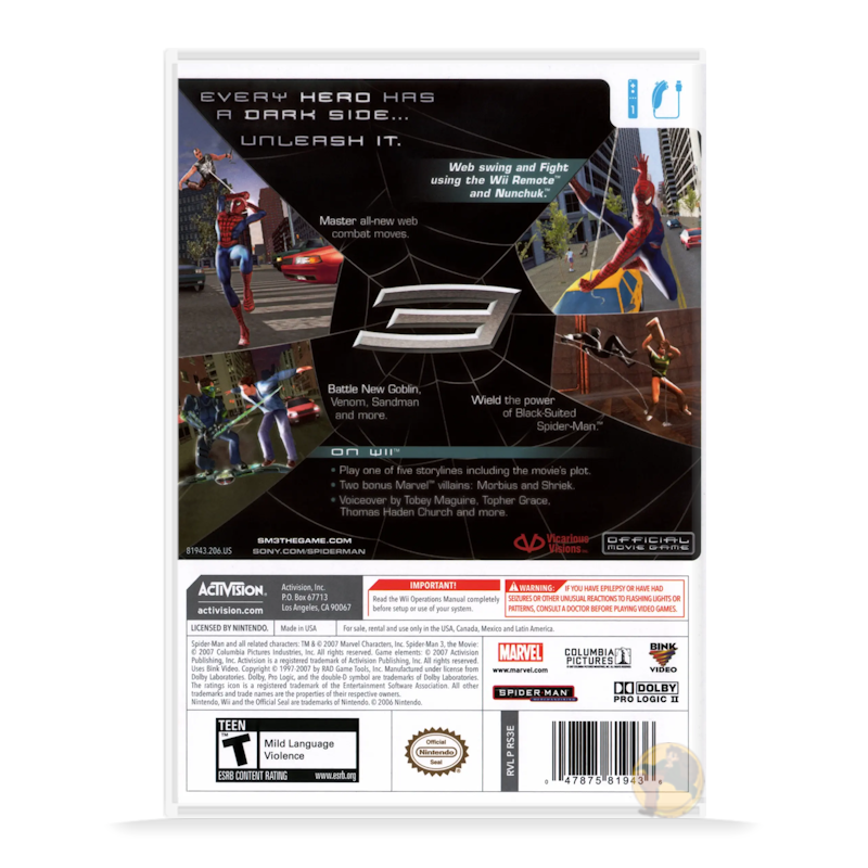 Spider-Man 3 (Nintendo Wii)