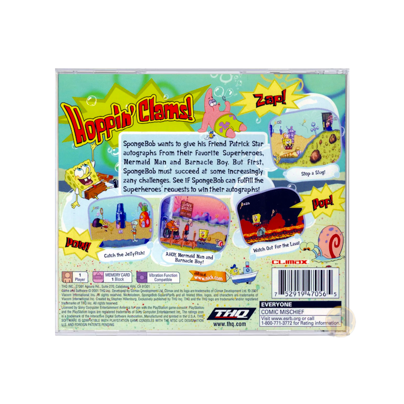 SpongeBob SquarePants: SuperSponge [Greatest Hits] (PlayStation 1)