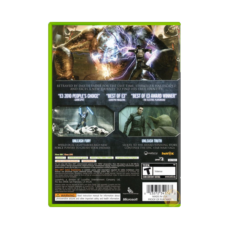 Star Wars: The Force Unleashed II (Xbox 360)