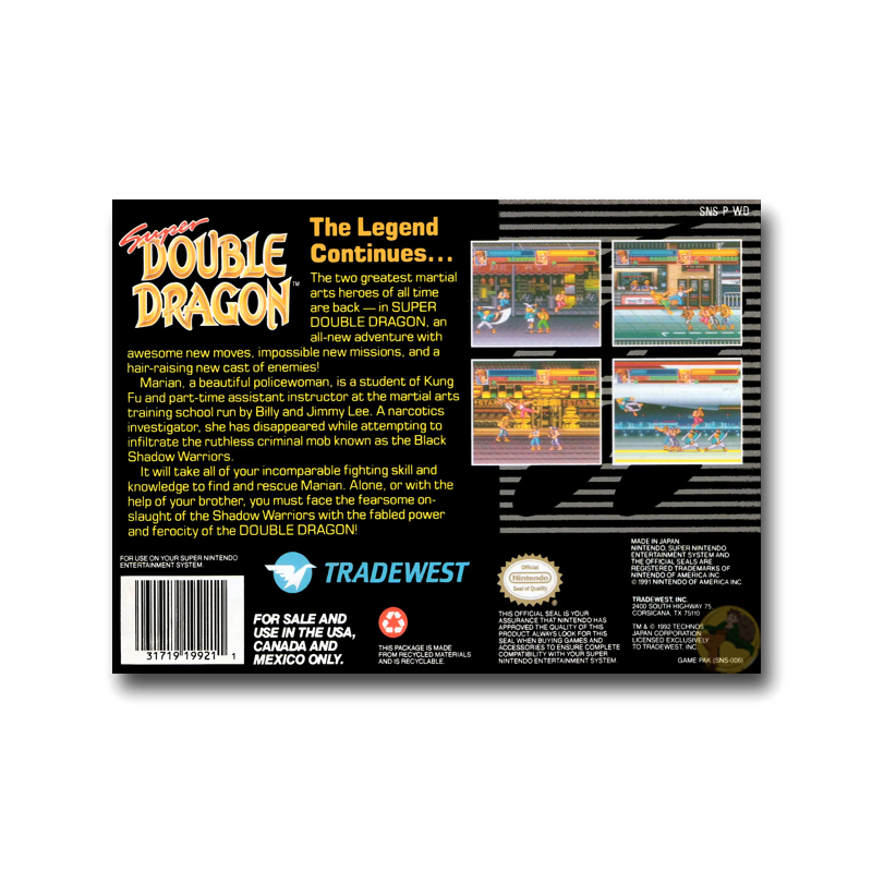 Super Double Dragon (Nintendo SNES)