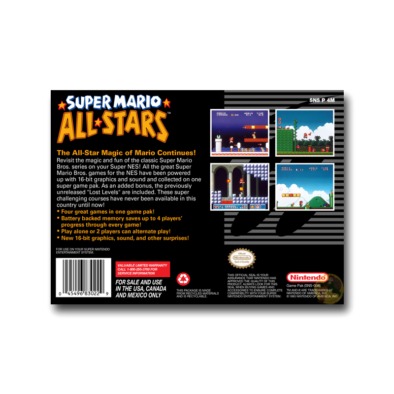 Super Mario All-Stars (Nintendo SNES)