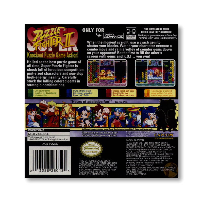 Super Puzzle Fighter II (Nintendo Game Boy Advance)