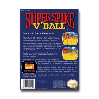 Super Spike V' Ball (Nintendo NES)