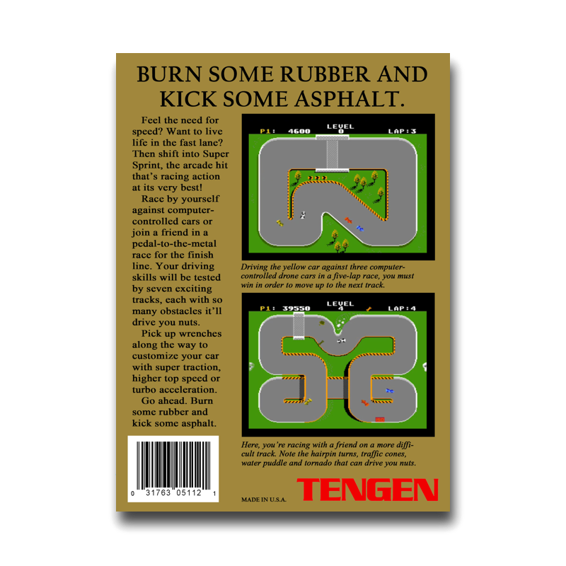 Super Sprint (Nintendo NES)